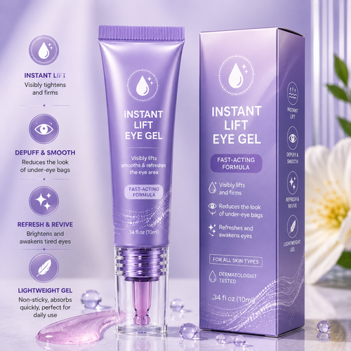 ✨Instant Lift Eye Gel – Smooth Wrinkles & Reduce the Look of Under-Eye Bags 👁️💜