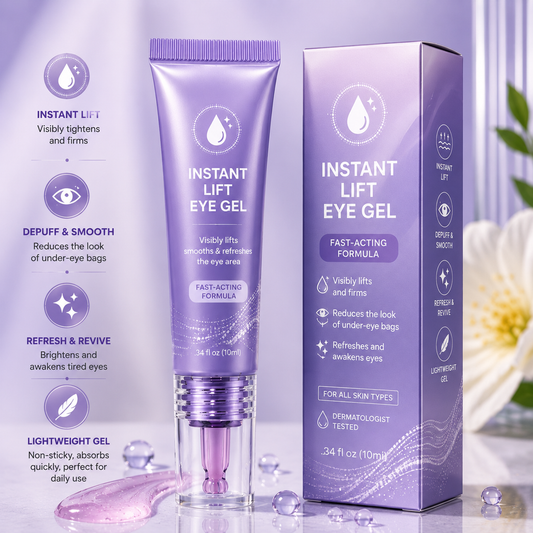 ✨Instant Lift Eye Gel – Smooth Wrinkles & Reduce the Look of Under-Eye Bags 👁️💜