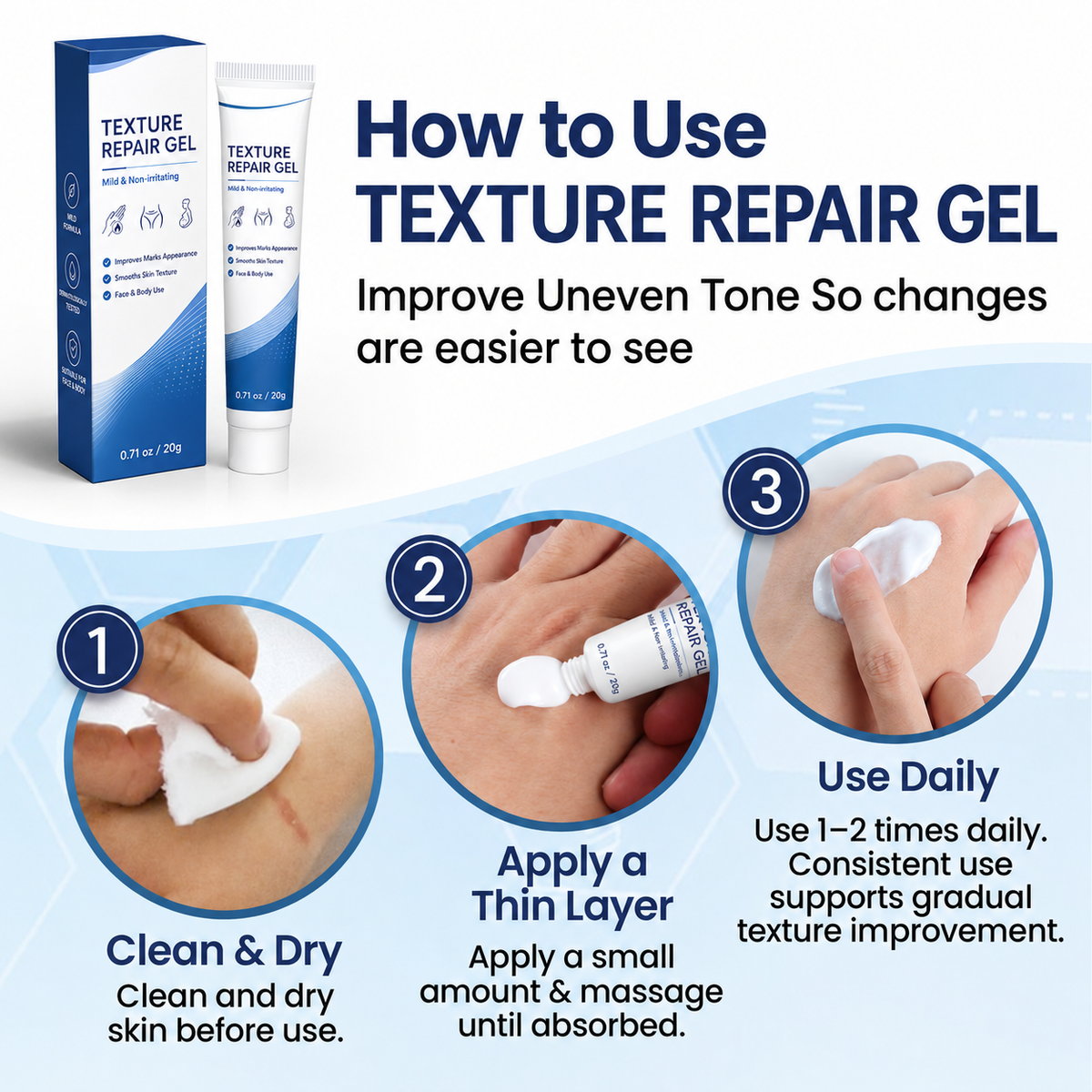 How to use Texture Repair Gel
