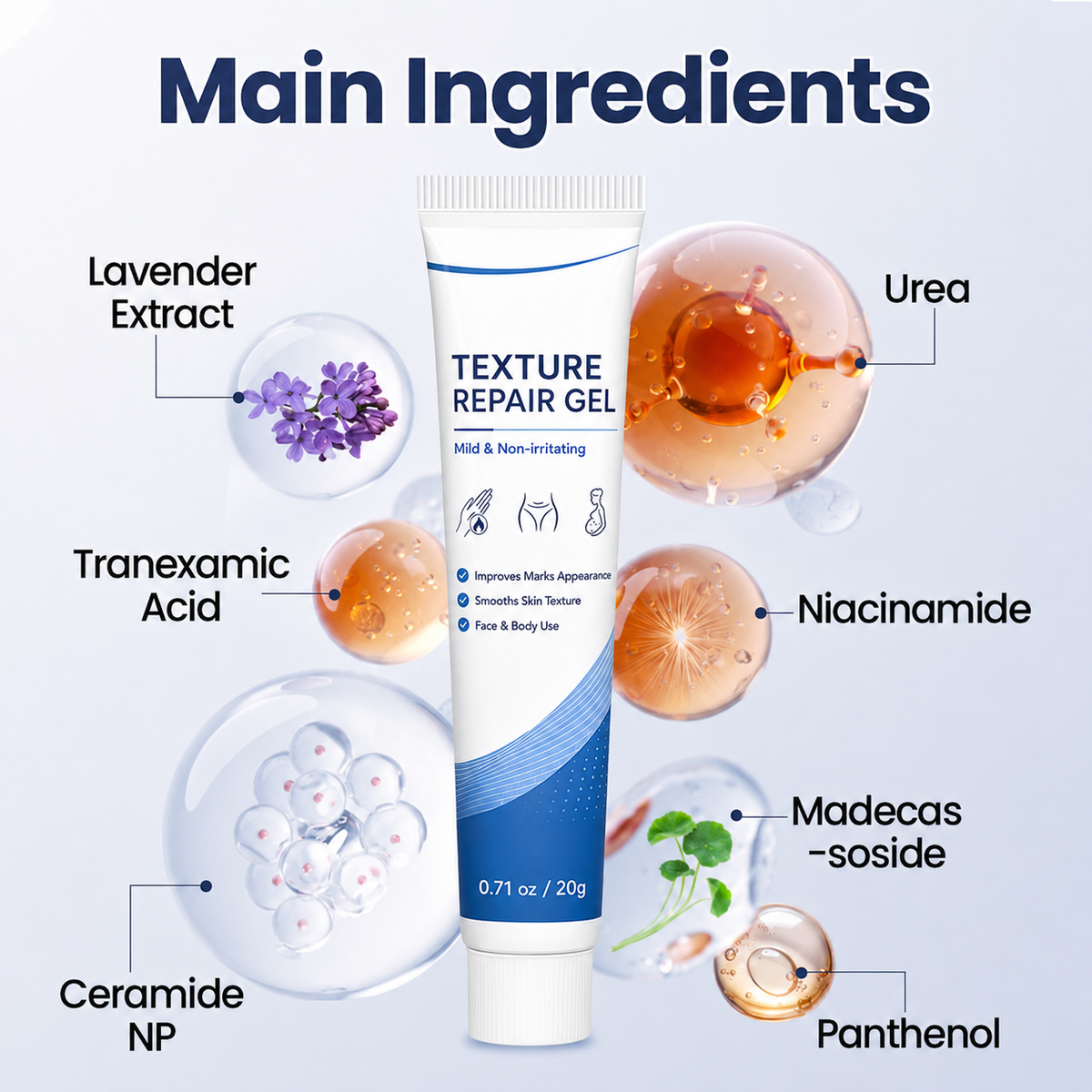 Texture Repair Gel featured ingredients